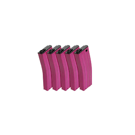 G&G 125R Metal Mid-Cap Magazine for GR16 (Pink) Single – G-08-157