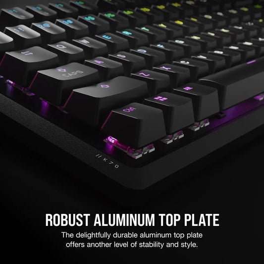 Corsair K70 CORE RGB Mechanical Gaming Keyboard - CORSAIR Red Linear Switches