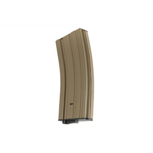 Lancer Tactical 120 Round Mid-Capacity Metal Magazine - Tan (M4/M16 AEG) 120 RDS, TAN - LT-01T-MIDMAG-G2