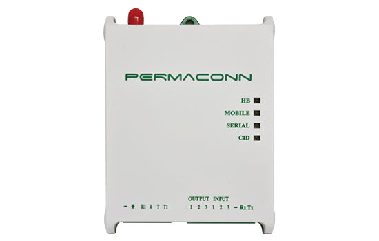 Permaconn Dual SIM 2G - incl. SIMs, CID comms, 3 x input, 3 x output, support remote up/download, 12VDC
