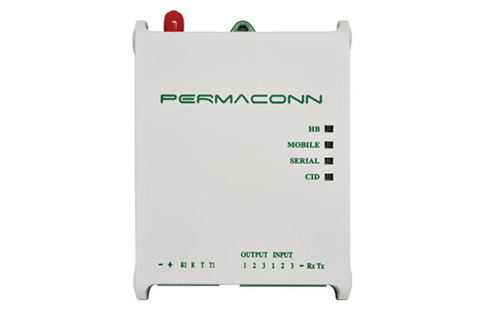 Permaconn Dual SIM 2G - incl. SIMs, CID comms, 3 x input, 3 x output, support remote up/download, 12VDC