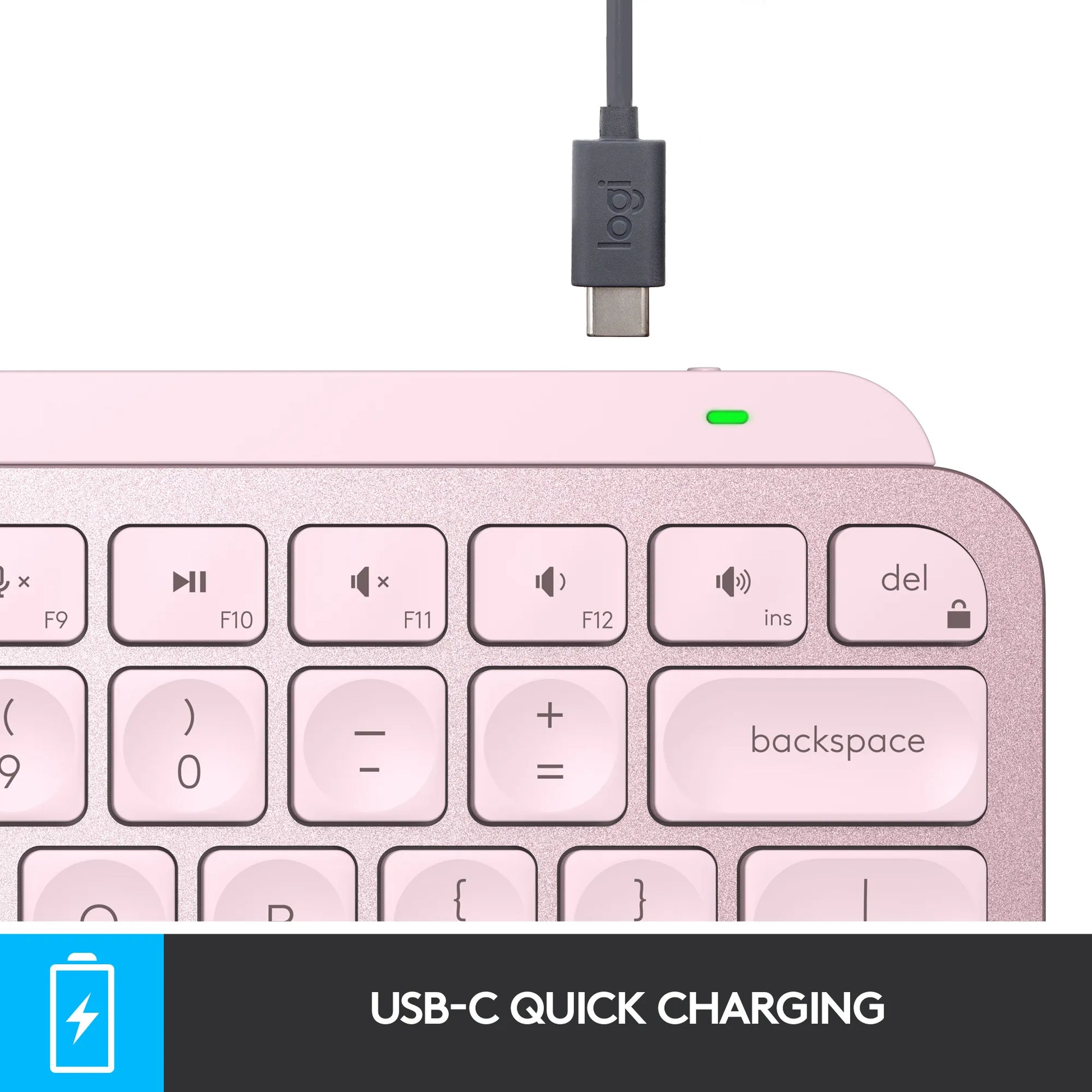 Logitech(R) MX Keys Mini Wireless Keyboard - ROSE - Guards On Duty Shop & Security Guards