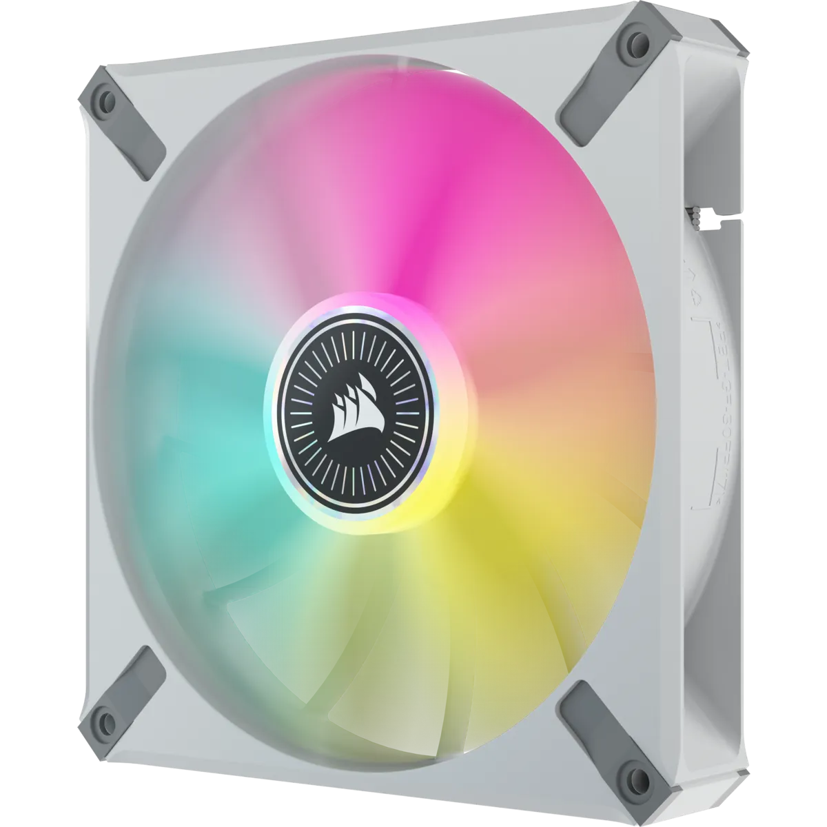 Corsair ML140 140mm PWM 400 - 2000 RPM Premium Magnetic Levitation Fan; Dual Pack With Lighting Node Core - White