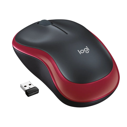 LOGITECH MOUSE WIRELESS M185 RED - Guards On Duty Shop & Security Guards