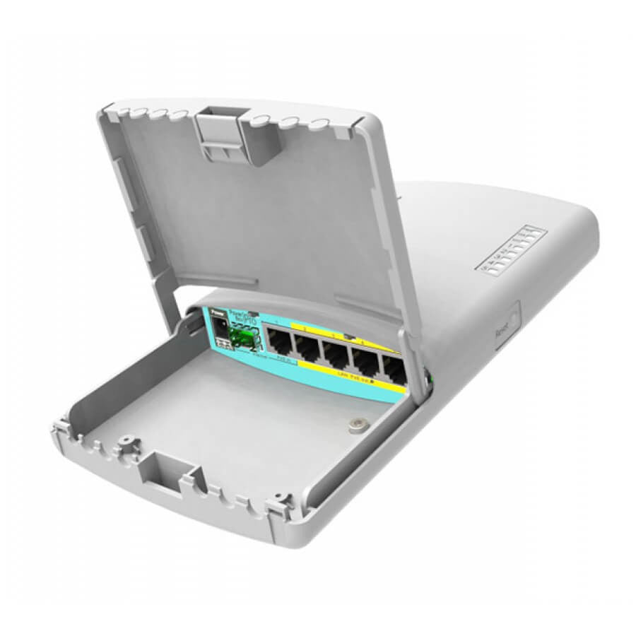 MikroTik PowerBox Pro - Outdoor PoE Router with 5 Gb and 1 SFP port