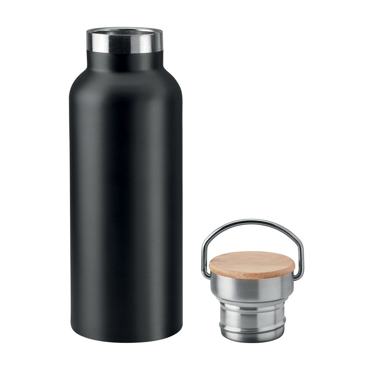 Double Wall Stainless Steel Flask - Black