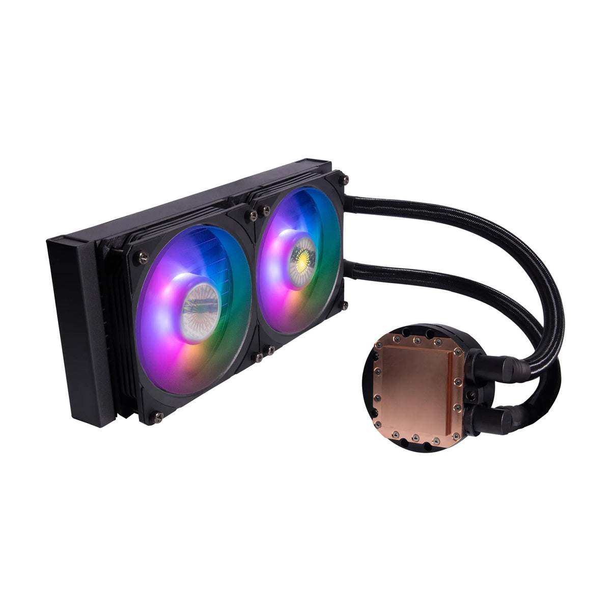 Cooler Master MasterLiquid PL240 Flux White Edition -supports LGA 1700;1150;1151;1155; 1156; 1366;2011.2066; AMD AM4; AM3;TR4