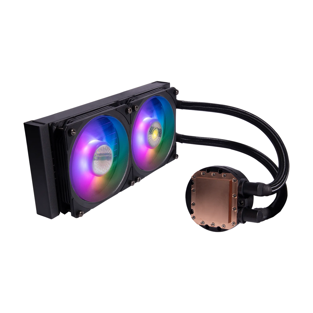 Cooler Master MasterLiquid PL240 Flux White Edition -supports LGA 1700;1150;1151;1155; 1156; 1366;2011.2066; AMD AM4; AM3;TR4