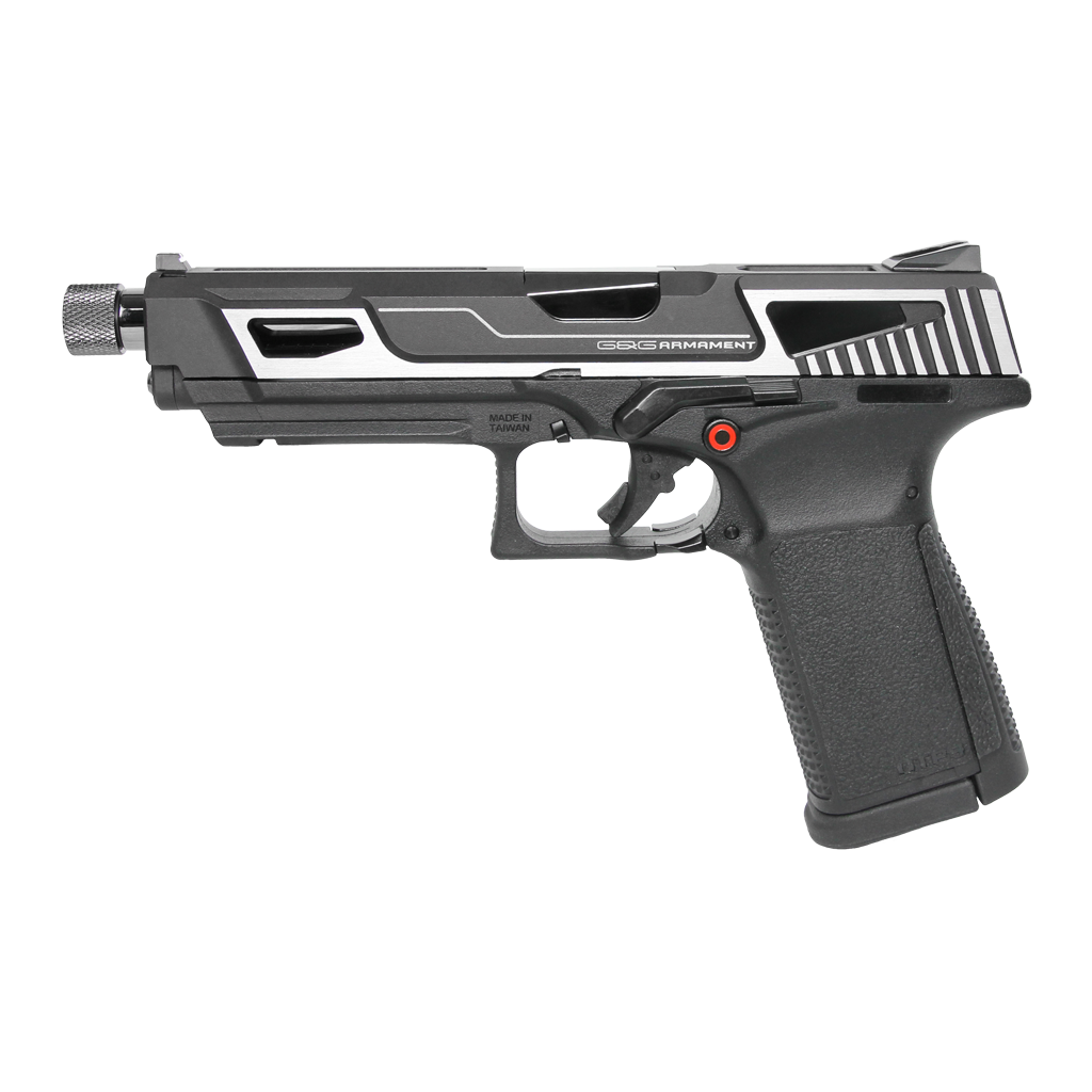 G&G GTP9 Gas Blowback 6mm Airsoft Pistol-Silver GAS-GPM-T9M-SBB-ECM GTP 9 MS