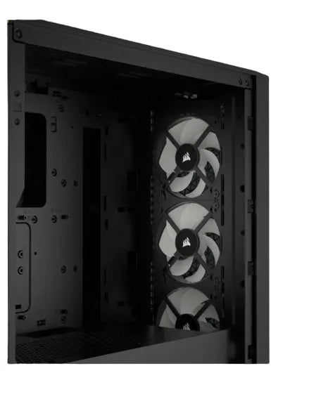 3000D RGB AIRFLOW Black Mid-Tower PC Case; 2x 3.5'' |  2x 2.5'' Drive Bays; Up to 360mm Radiator compatible; 3x 120mm fan incl