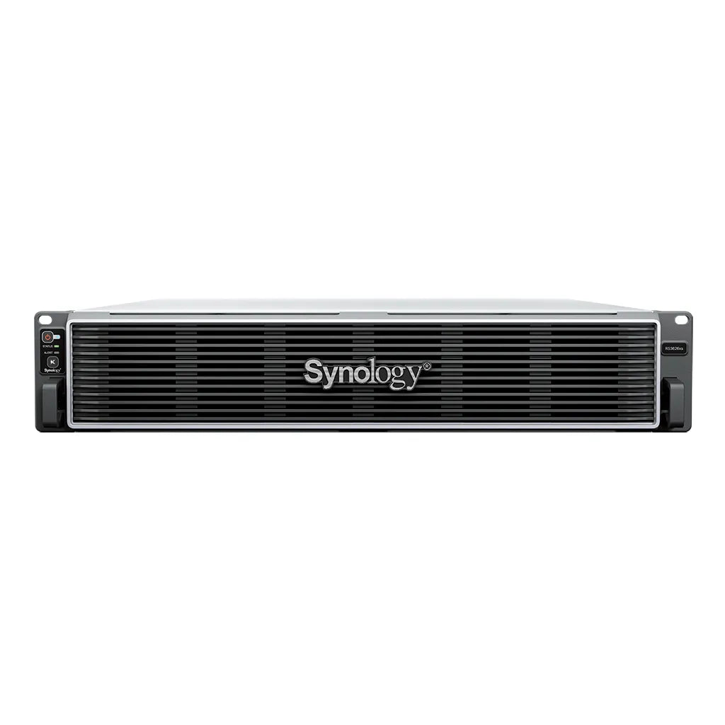 Synology 12-bay 2U rackmount NAS - Intel Xeon CPU; scalable up to 864TB; up to 48GB memory; GPU cards support.