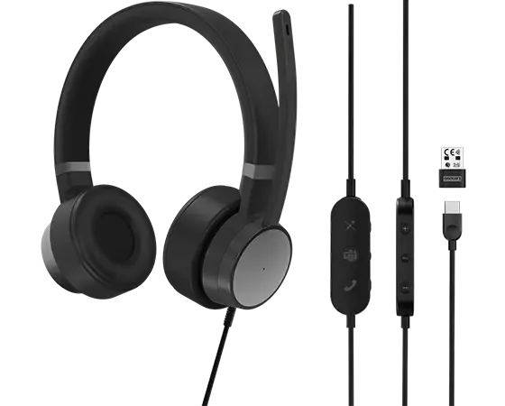 LENOVO DESIGNED TO ENHANCE COMMUNICATION AND COLLABORATION IN THE MODERN WORKPLACE, THE LENOVO GO WIRED ANC HEADSET BRINGS SEVERAL MUST-HAVE FEATURES TO THE TABLE. WITH MICROSOFT TEAMS CERTIFICATION1 AND CUTTING-EDGE ANC/ENC TECHNOLOGY, BOTH OFFICE AND RE - Guards On Duty Shop & Security Guards