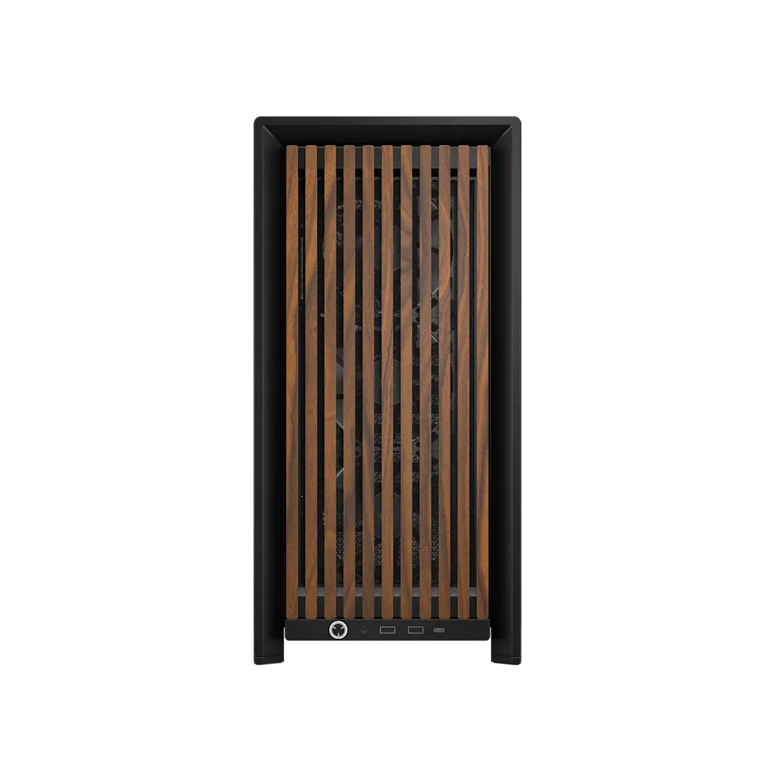 FRAME 4000D RS WOOD Modular High Airflow Mid-Tower PC Case; 4x  RS Fans; Black & Walnut.