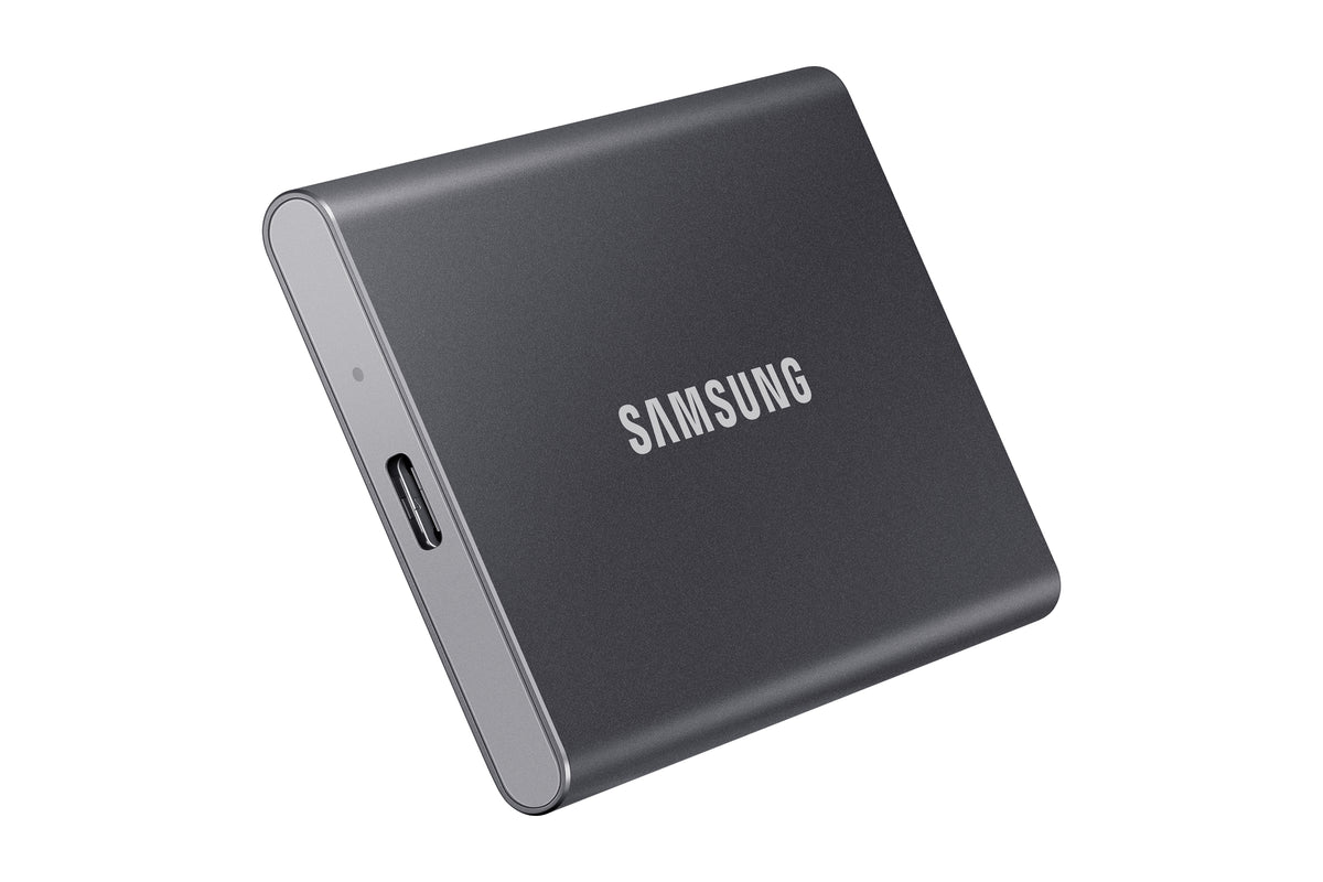 Samsung MU-PC2T0T T7 Portable SSD 2 TB; Transfer speed up to 1050 MB/s; USB 3.2 (Gen2; 10Gbps) backwards compatible; AES 256-bi