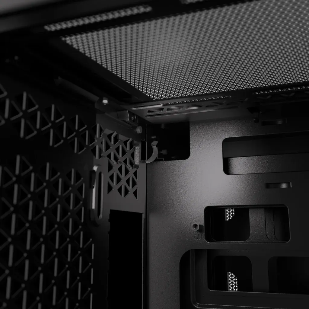 iCUE 2500X Micro ATX Black Dual Chamber PC Case; 2x 2.5'' Drive Bays; 2x 3.5''; Up to 360mm Radiator compatible