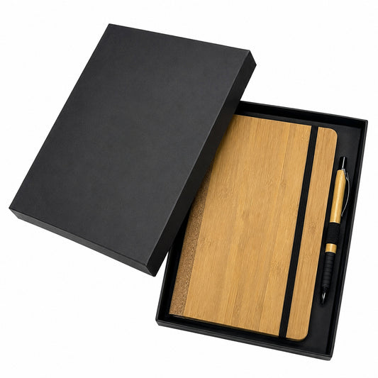 Verde Notebook & Pen Gift Set - Neutral