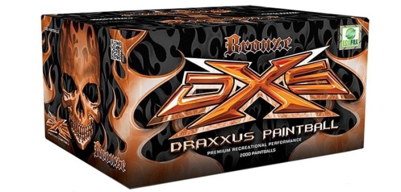 Draxxus Bronze .68 Cal Paintballs – 500 Count Tournament Grade Paintballs