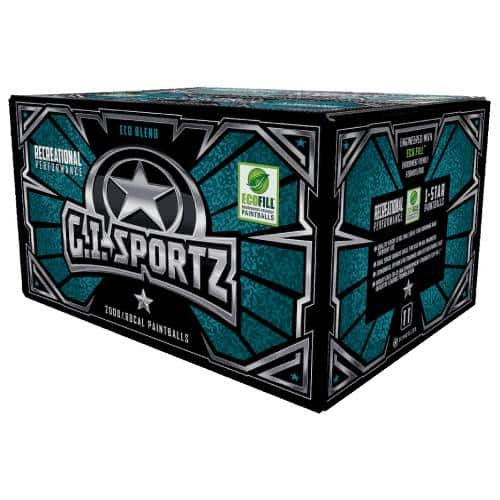 GI Sportz 1 Star Paintballs .68Cal Box Of 2000