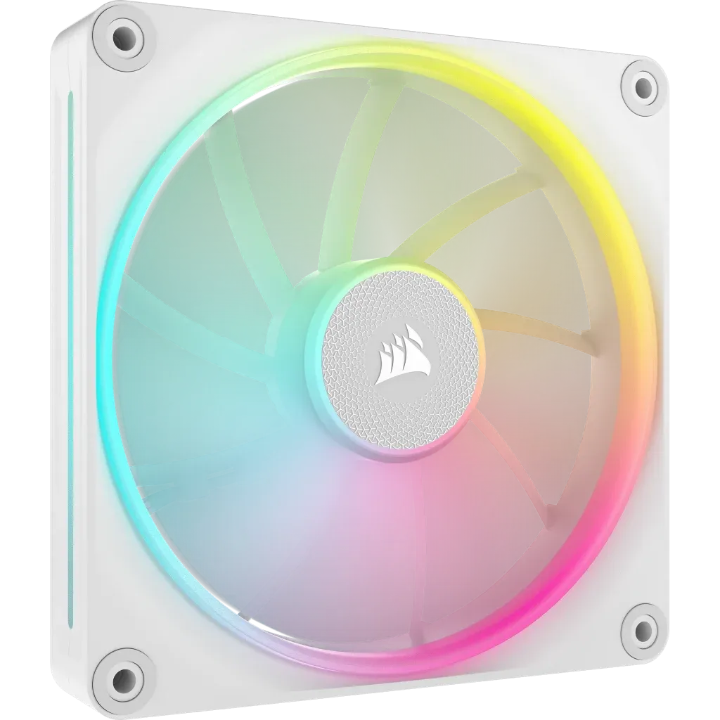 Corsair iCUE LINK LX140 RGB 120mm PWM Fan - Dual Light Loops – Requires iCUE LINK System Hub (Sold Separately) - White