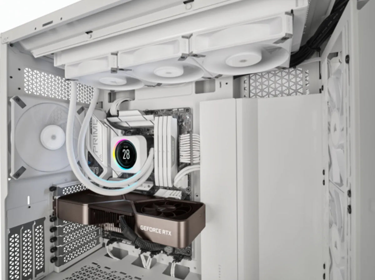 Corsair AF ELITE Series; AF140 ELITE WHITE; 140mm Fluid Dynamic Fan with AirGuide; Single Pack.