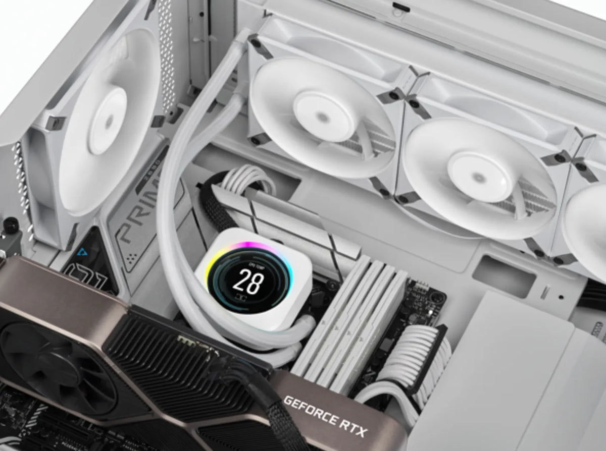 Corsair AF ELITE Series; AF140 ELITE WHITE; 140mm Fluid Dynamic Fan with AirGuide; Single Pack.