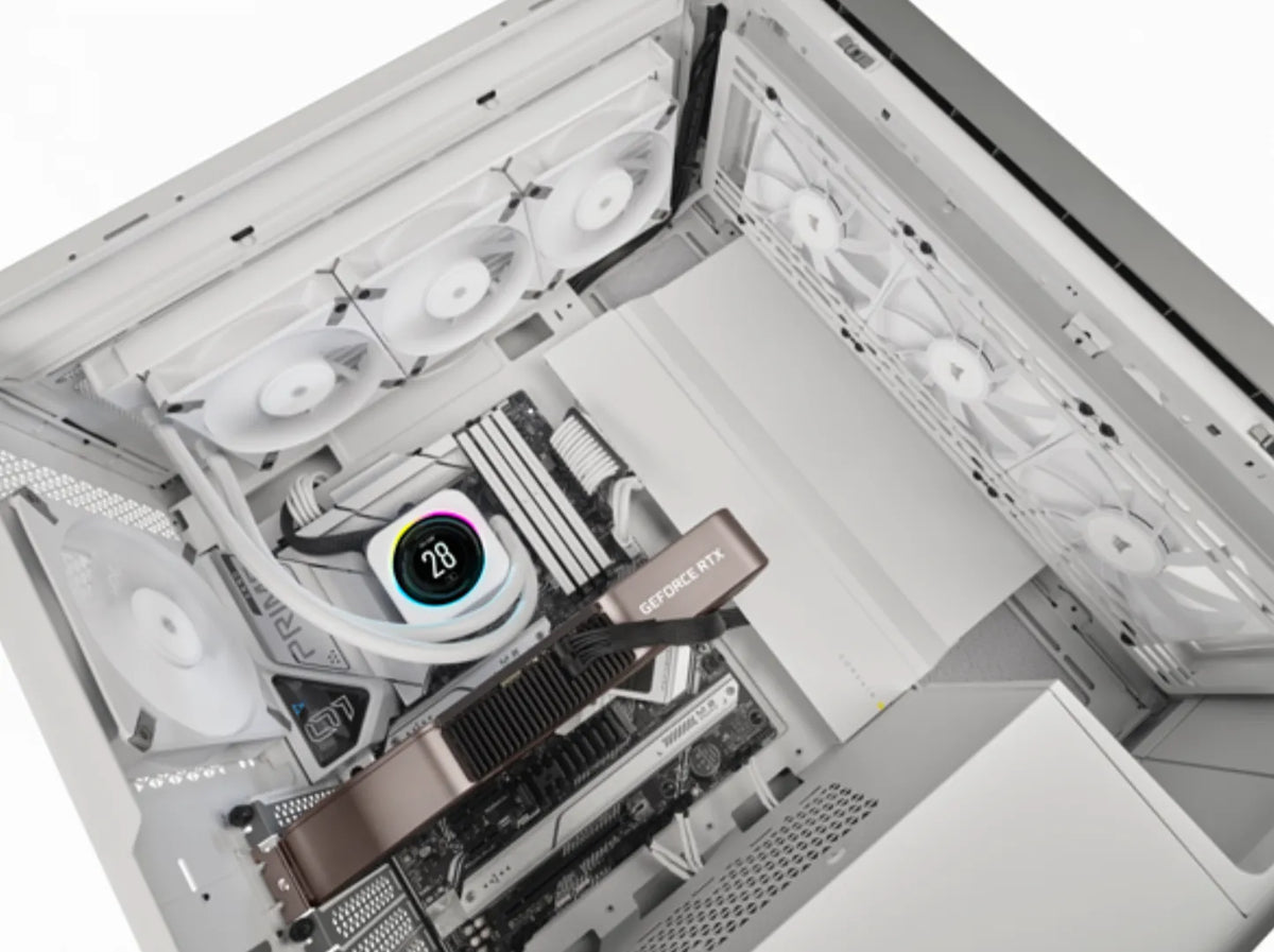 Corsair AF ELITE Series; AF140 ELITE WHITE; 140mm Fluid Dynamic Fan with AirGuide; Single Pack.