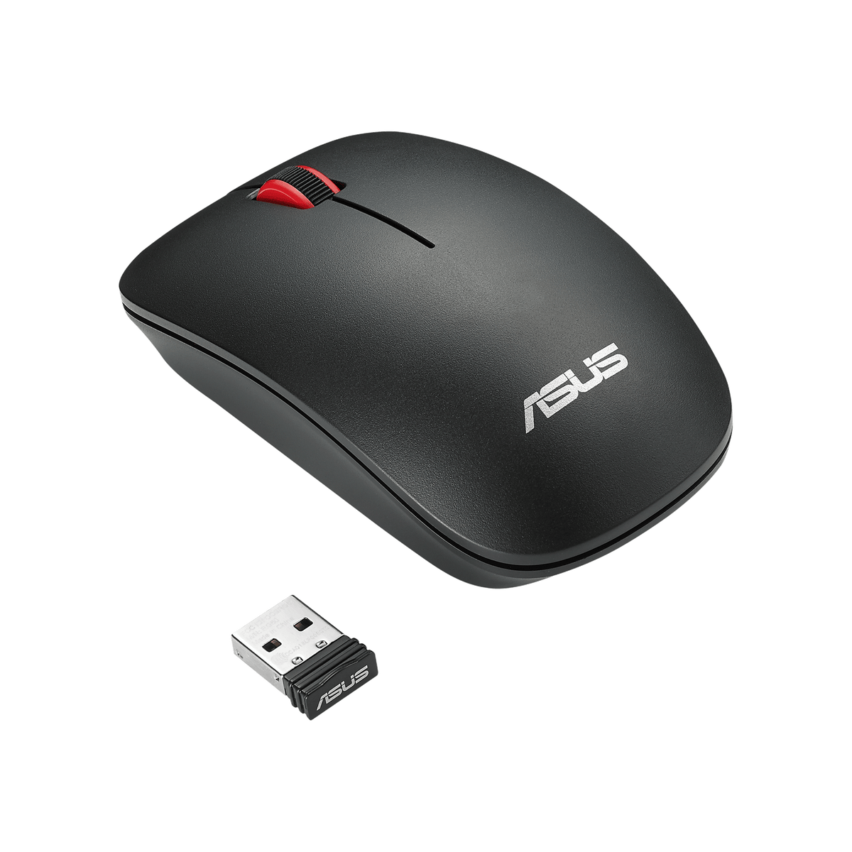 ASUS Mouse|WT300 mouse|Wireless RF 2.4 GHz|Matt Black_Red|1600 DPI