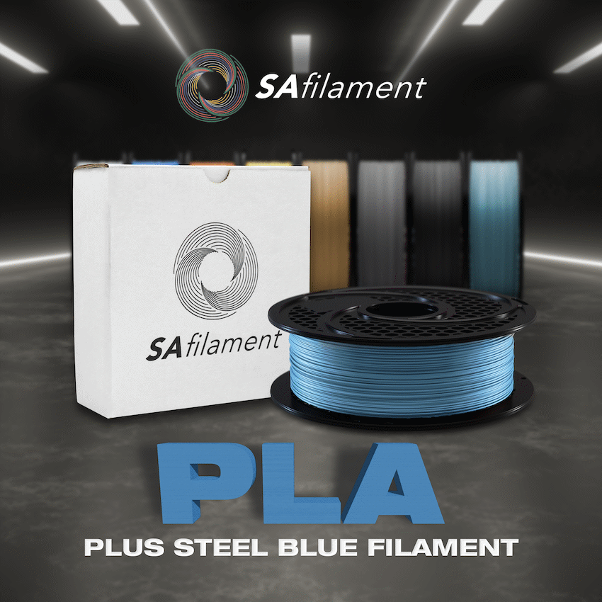 SA Filament Silk PLA Plus Filament 1kg - Steel Blue