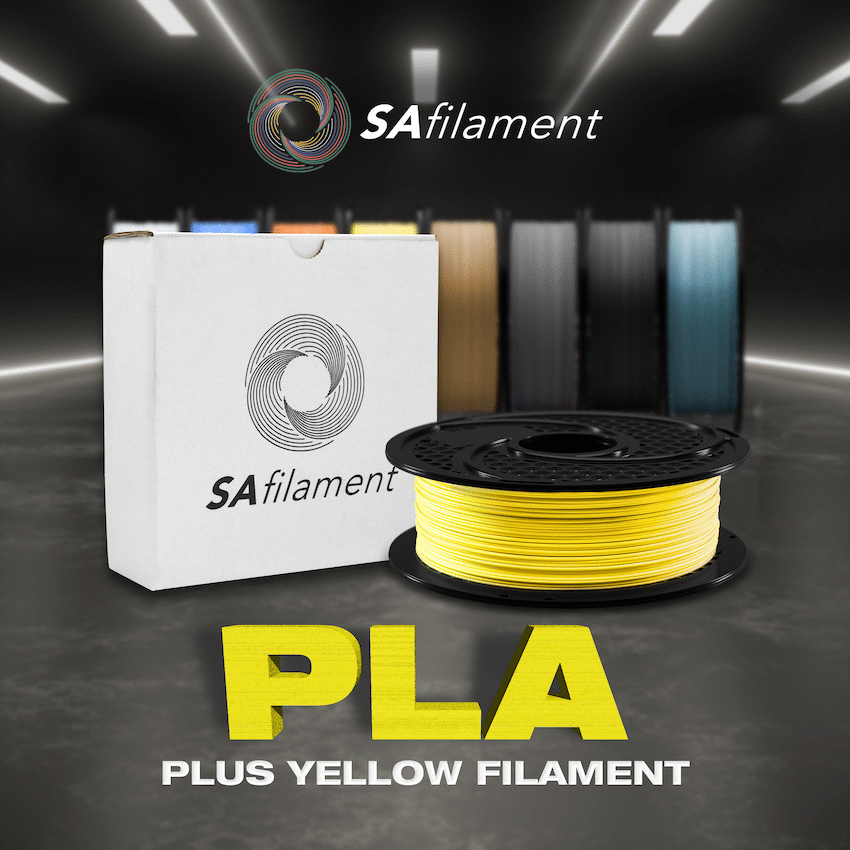 SA Filament Silk PLA Plus Filament 1kg - Yellow