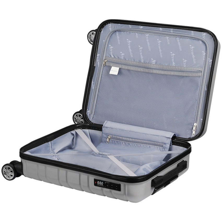 Travelwize Cabana ABS 4-Wheel Spinner 65cm Luggage - Platinum
