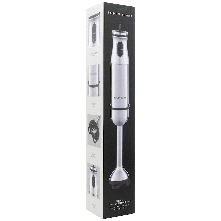 Boden Stark Stick Blender Silver - Guards On Duty Shop & Security Guards
