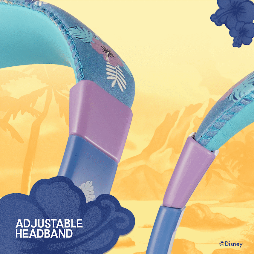 Disney Stitch Padded Auxiliary Headphones