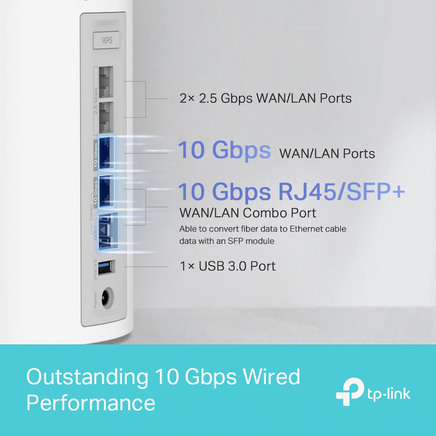 Deco BE85 (1-Pack) BE19000 Tri-Band Whole Home Mesh Wi-Fi 7 System