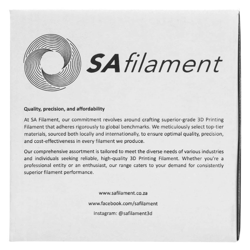 SA Filament ABS Premium Filament 1kg - Black