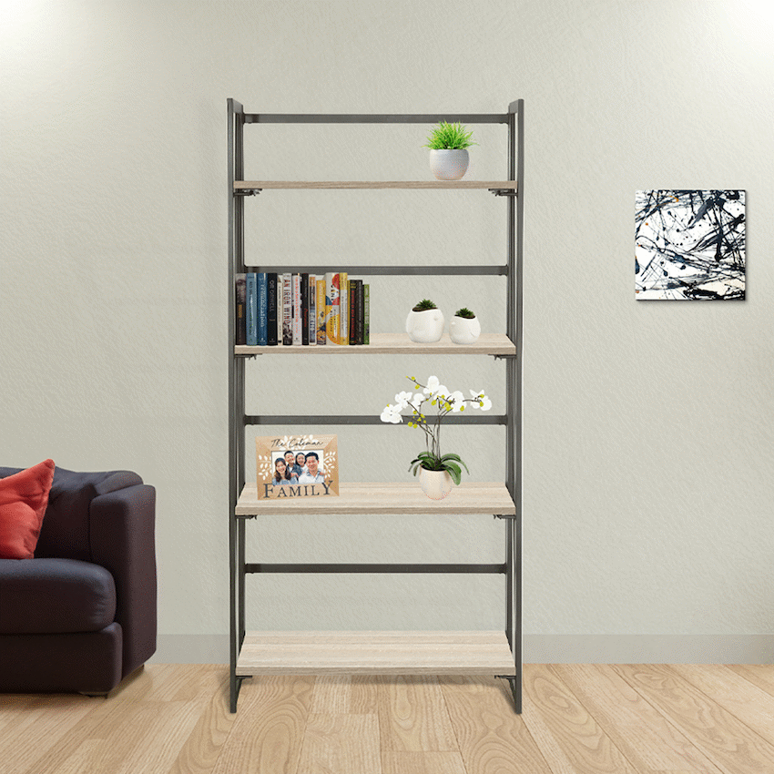 Everfurn Caprese Folding Bookshelf