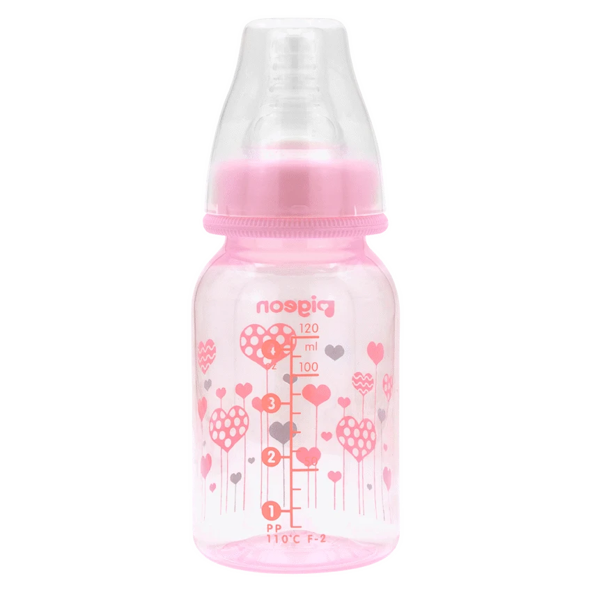 Pigeon Flexible Bottle STD Neck - Pink - 120ml
