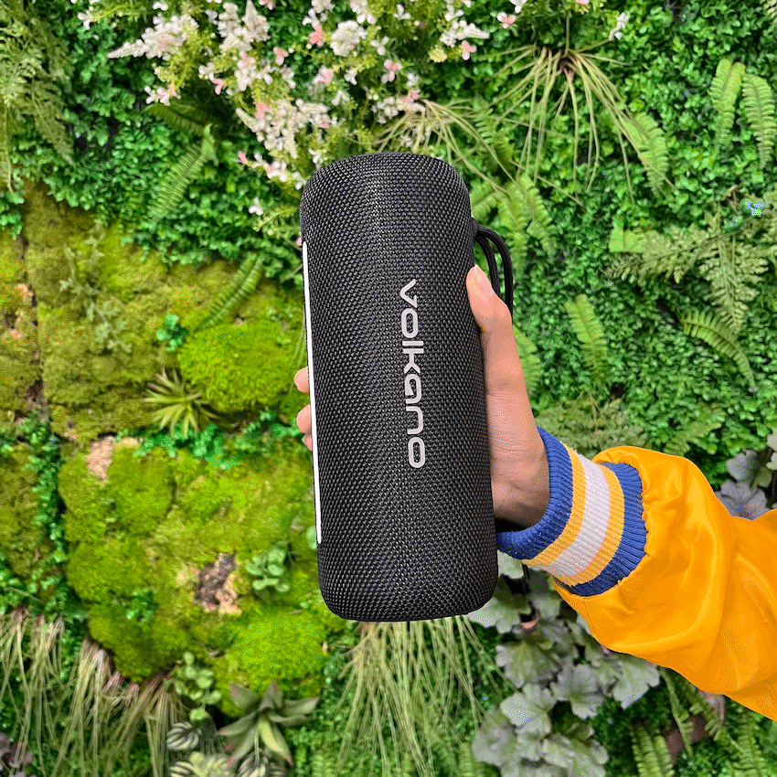 Volkano Rave Series Portable Bluetooth Speaker  - Black with grey buttons