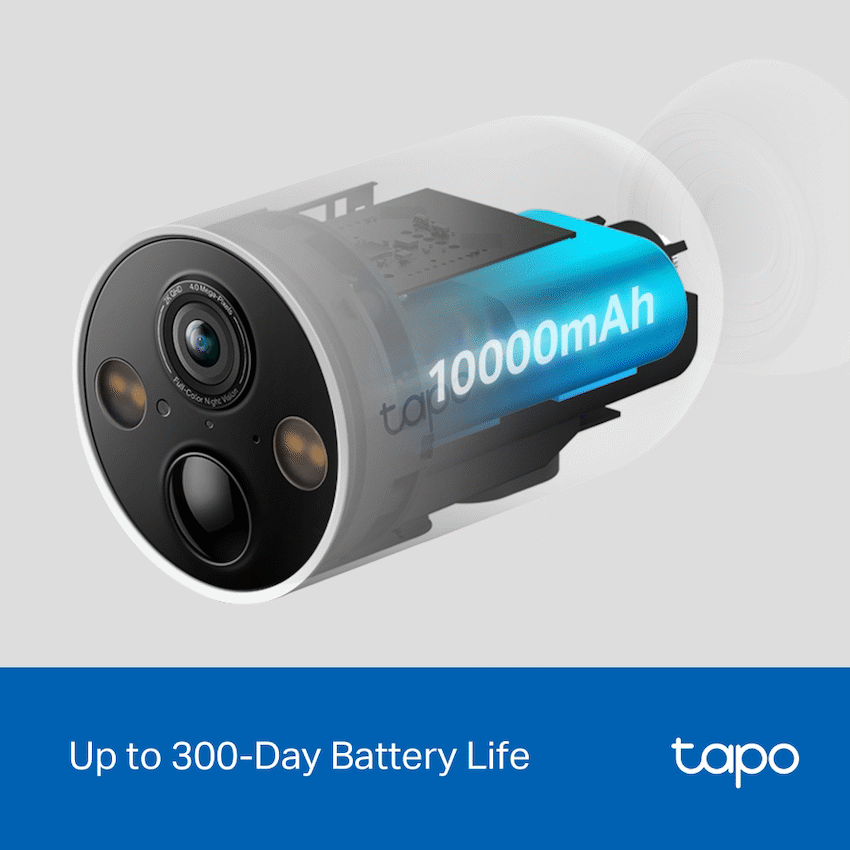 Tapo TP-Link Tapo C425 4MP 2K QHD Battery Wire-Free Outdoor Security Camera