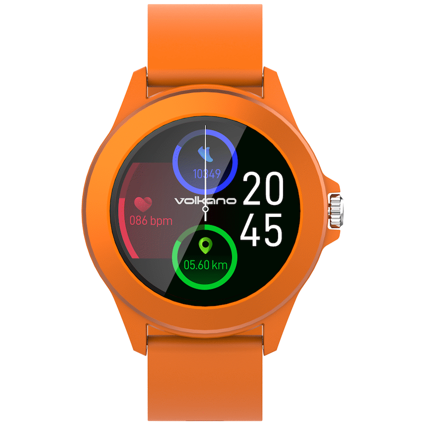 Volkano Splash Series Round Smartwatch - Orange