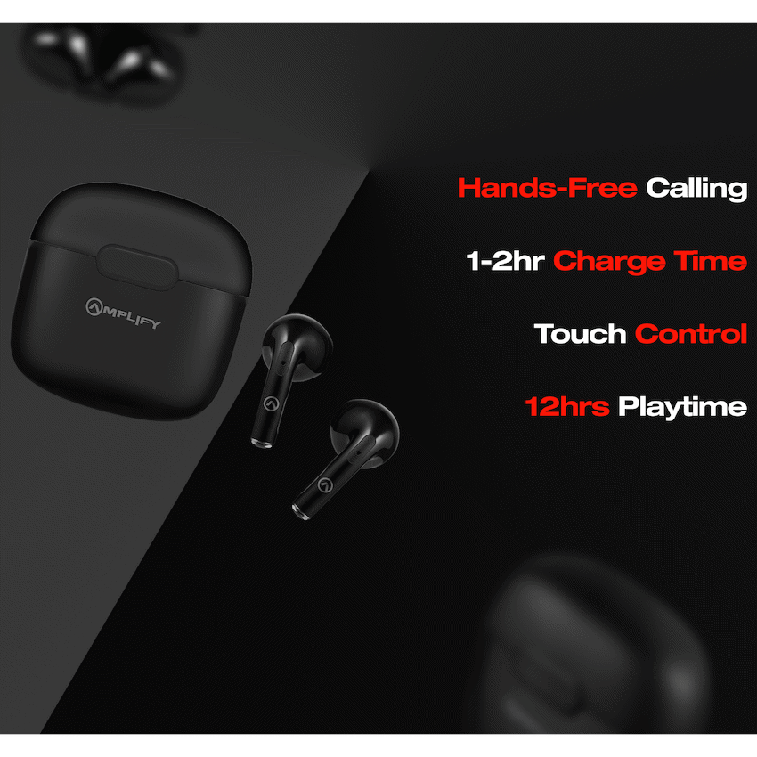 Amplify Note 3.0 Series TWS Earphone - Black - Guards On Duty Shop & Security Guards