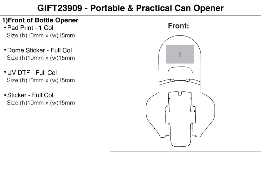 Portable & Practical Can Opener