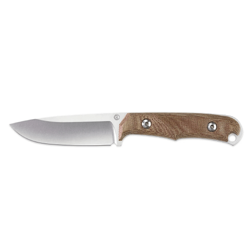Chris Reeves Backpacker Drop Point Micarta Canvas Natural-BPR-1001