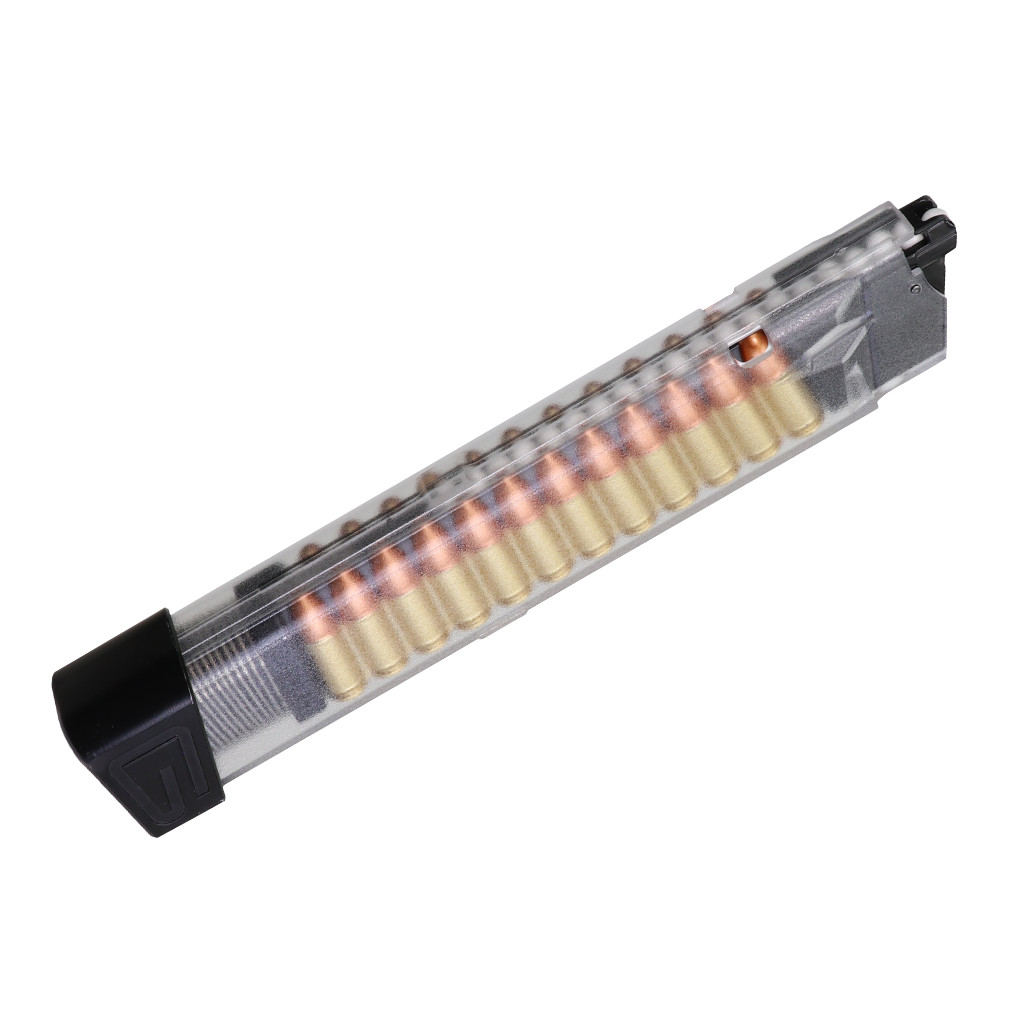 G&G Piranha 20 Round Transparent Long Magazine – G-08-189 Extended Airsoft Magazine