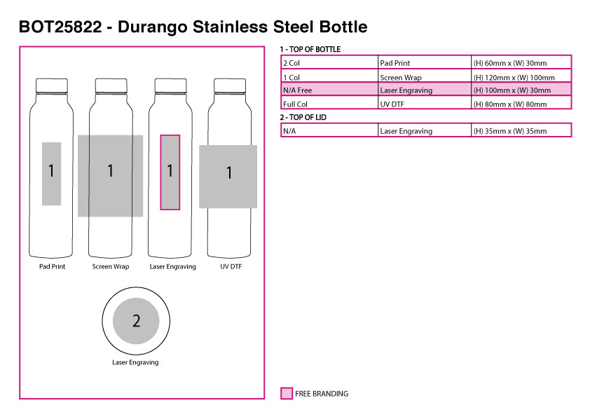 Durango Stainless Steel Bottle