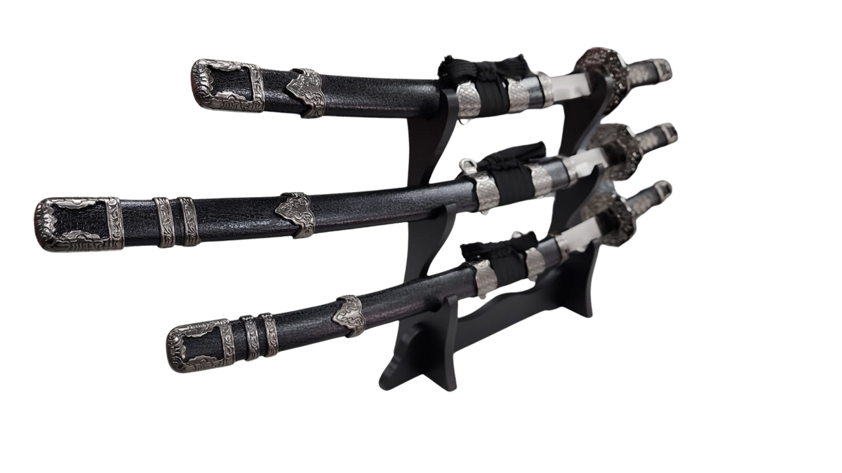 FAS3-7 SWORD 3PC DISPLAY WITH STAND HK3012