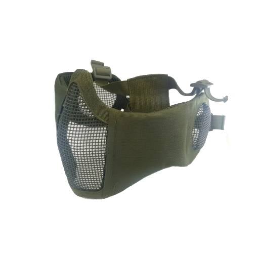 ASG 19254 Mesh Mask Ear Protect Metal Low Half OD Greenf
