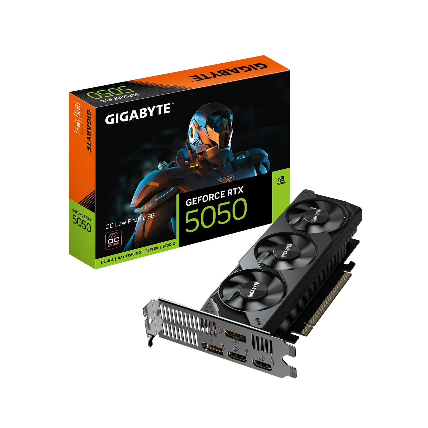 GIGABYTE NVIDIA RTX5050 OC 8GB GDDR7/ DP x2/ HDMI x1/ support 8K/ W/Low Profile.