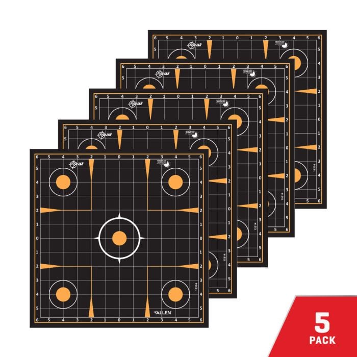 ALLEN EZ AIM ADHESIVE SPLASH SIGHT IN GRID TARGET 12IN (10 PACK)