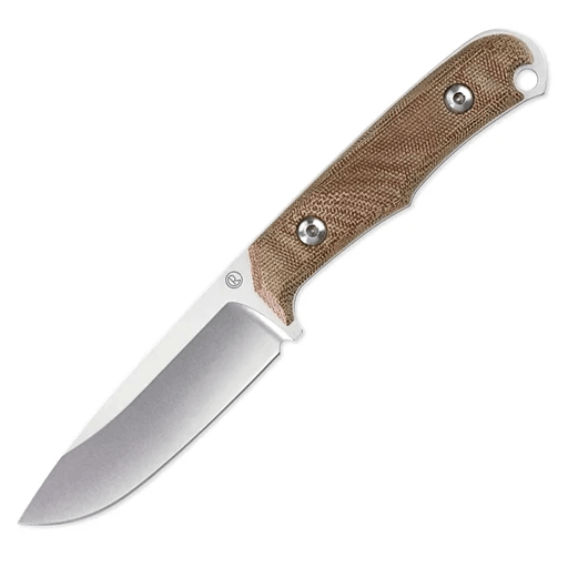 Chris Reeves Backpacker Drop Point Micarta Canvas Natural-BPR-1001