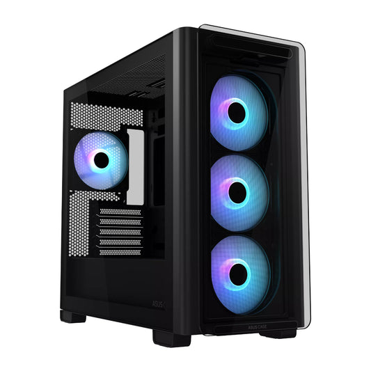 Asus A23 PLUS ARGB Micro-ATX Gaming Chassis - Black - Guards On Duty Shop & Security Guards